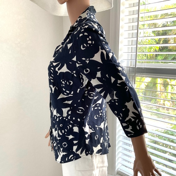NAUTICA sz 6 blouse Navy - Picture 5 of 8